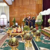 Families of Office of Commander-in-Chief (Army, Navy and Air)hold ninth collective Kathina ceremony