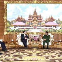 Senior General Min Aung Hlaing receives Special Envoy for Asian Affairs of Ministry of Foreign Affairs of People’s Republic of China