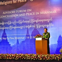 Opening Speech delivered by Commander-in-Chief of Defence Services Senior General Min Aung Hlaing to the Religions for Peace-Myanmar (RfP-M)’s third advisory forum on National Reconciliation and Peace