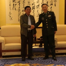 SENIOR GENERAL MIN AUNG HLAING LEAVE FOR ChiNa to ATTEND ADMM-Plus (VIP Programa)