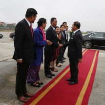 MYANMAR TATMADAW DELEGATION LED BY SENIOR GENERAL MIN AUNG HLAING ARRIVES BACK FROM SOCIALIST REPUBLIC OF VIETNAM