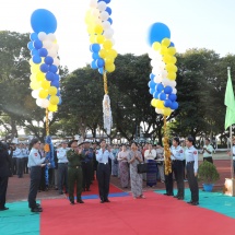 SENIOR GENERAL MIN AUNG HLAING VISITS BOOTHS OF EXHIBITION TO MARK 72nd ANNIVERSARY OF TATMADAW (AIR)