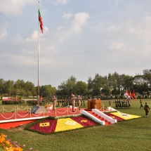 Passing-out Parade of 17th Intake of Defence Services Institute of Nursing and Paramedical Sciences, 4th Intake of Lady Nursing and Paramedical Sciences held 