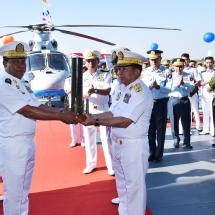 Naval ships put into operation in commemoration of 72nd Anniversary of Tatmadaw (Navy) Day