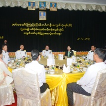 Graduation dinner of 6th Intake of Graduate Female Cadet Course of Defence Services (Army) Officers Training School (Hmawby) held