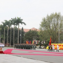 CHIEF OF GENERAL STAFF OF VIETNAM PEOPLE’S ARMY WELCOMES SENIOR GENERAL MIN AUNG HLAING, HOLDS TALKS