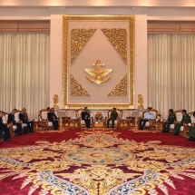 Senior General Min Aung Hlaing receives Commander-in-Chief of Royal Thai Air Force