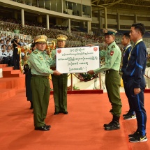 Central Command team wins trophy in 58th Commander-in-Chief of Defence Services’ Trophy Tatmadaw (Army, Navy and Air) Football Tournament 