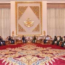 Senior General Min Aung Hlaing receives Chief of Air Force of Lao People’s Armed Forces