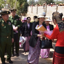 Senior General Min Aung Hlaing observes and encourages healthcare undertakings for residents, meets local farmers and discusses regional development