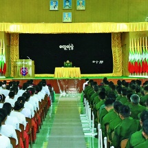 As Tatmadaw is established systematically for national defence, it must be a force imbued with the three capabilities and reliable for the people and the country