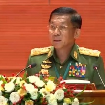 ပြည်ထောင်စုငြိမ်းချမ်းရေးညီလာခံ-(၂၁)ရာစုပင်လုံ စတုတ္ထအစည်းအဝေးဖွင့်ပွဲအခမ်းအနားတွင် တပ်မတော်ကာကွယ်ရေးဦးစီးချုပ် ဗိုလ်ချုပ်မှူးကြီး မင်းအောင်လှိုင် ပြောကြားသည့် အမှာစကား(ရုပ်သံသတင်း)