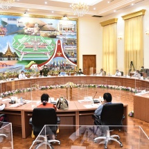 Chairmen, vice chairmen and secretaries of 34 political parties introduce themselves, call on Senior General Min Aung Hlaing