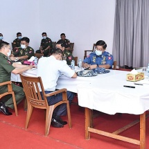  Senior General Min Aung Hlaing inspects Myanma Thargaung War Veterans’ Housing (Laydauntkan)