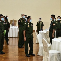 Ceremony held to honour military medical doctors who served at the hospitals in remote places, where transport was poor and doctors were in need, in Naga Self-Administered Zone, Chin State and Sagaing Region, to promote the public health sector