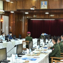 တပ်မတော်ကာကွယ်ရေးဦးစီးချုပ် ဗိုလ်ချုပ်မှူးကြီး မင်းအောင်လှိုင် စစ်တက္ကသိုလ် ဗိုလ်လောင်းသင်တန်းအမှတ်စဉ်(၆၃) မှ ဗိုလ်လောင်းသင်တန်းသားများအား စစ်လက်ရုံး များ ဆက်လက် စိစစ်ရွေးချယ်၊ ပြင်ဦးလွင်မြို့၊ နယ်မြေခံတပ်မတော်ဆေးရုံသို့ သွားရောက် ကြည့်ရှုစစ်ဆေး