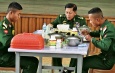Senior General Min Aung Hlaing attends ceremony of choice of military arms for 63rd Intake of DSA, takes part in selection process