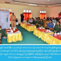 အင်းလေးကန် ရေရှည်တည်တံ့သန့်ရှင်းစေရေးအထောက်အကူဖြစ်စေရန် တပ်မတော် (ကြည်း၊ ရေ၊ လေ) မိသားစုများက ဒိုက်နှင့်ဗေဒါရှင်းစက် Aquatic Weed Harvester ၂ စီးလှူဒါန်း