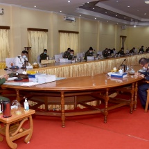 Senior General Min Aung Hlaing inspects anti-narcotic measures, security duty jointly undertaken by Tatmadaw, Myanmar Police Force in area of North-East Command