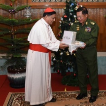 Families of Tatmadaw (Army, Navy and Air) donate COVID-19 prevention, containment and treatment aids and cash assistance for Saint Mary Cathedral, Zafar Shah Memorial 