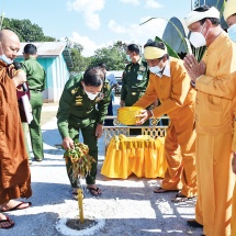 Groundbreaking and cash donation ceremony to reconstruct grand Haw Palace (Haw Kunshanwi) of Hsenwi Saopha Hkun Sang Ton Hong held