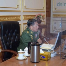 နိုင်ငံခြားရေးမူဝါဒကော်မတီ၏ (၁/၂၀၂၁)ကြိမ်မြောက် အစည်းအဝေးကျင်းပ နိုင်ငံခြား ရေးရာမူဝါဒကော်မတီဥက္ကဋ္ဌ၊ နိုင်ငံတော်စီမံအုပ်ချုပ်ရေးကောင်စီဥက္ကဋ္ဌ ဗိုလ်ချုပ်မှူးကြီး မင်းအောင်လှိုင် တက်ရောက်အမှာစကားပြောကြား(ရုပ်သံသတင်း)