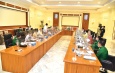 Chairman of the State Administration Council Commanderin-Chief of Defence Services Senior General Min Aung Hlaing addresses meeting 8/2021 of the Council
