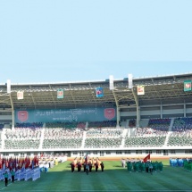 Sports promotion amounts to national defence; try to become persons who enhance prestige of Tatmadaw and nation by winning respective sports events