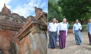 နိုင်ငံတော်စီမံအုပ်ချုပ်ရေးကောင်စီဥက္ကဋ္ဌ နိုင်ငံတော်ဝန်ကြီးချုပ်ဗိုလ်ချုပ်မှူးကြီး မင်းအောင်လှိုင် သဘာဝဘေးအန္တရာယ်ဖြစ်ပေါ်မှုကြောင့် ရေဝင်၊ ရေဝပ်မှုများနှင့် ထိခိုက်ပျက်စီးမှုများ ဖြစ်ပေါ်ခဲ့သည့် ပုဂံရှေးဟောင်းယဉ်ကျေးမှုနယ်မြေအတွင်း ပြုပြင်ထိန်းသိမ်းထားရှိမှု အခြေအနေများအား သွားရောက်ကြည့်ရှုစစ်ဆေး၊ လိုအပ်သည်များ လမ်းညွှန် မှာကြား
