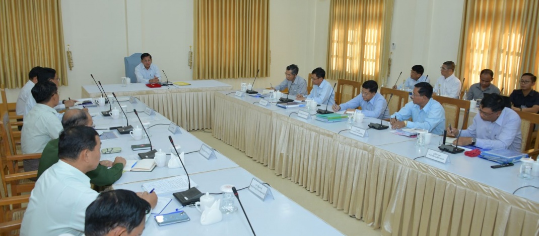 Work coordination meeting on Maravijaya Buddha Image, which is the tallest stone Buddha Statue in seated posture in the world, held; Chairman of State Administration Council Prime Minister Senior General Min Aung Hlaing cordially greets pilgrims from far and near