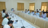 Work coordination meeting on Maravijaya Buddha Image, which is the tallest stone Buddha Statue in seated posture in the world, held; Chairman of State Administration Council Prime Minister Senior General Min Aung Hlaing cordially greets pilgrims from far and near