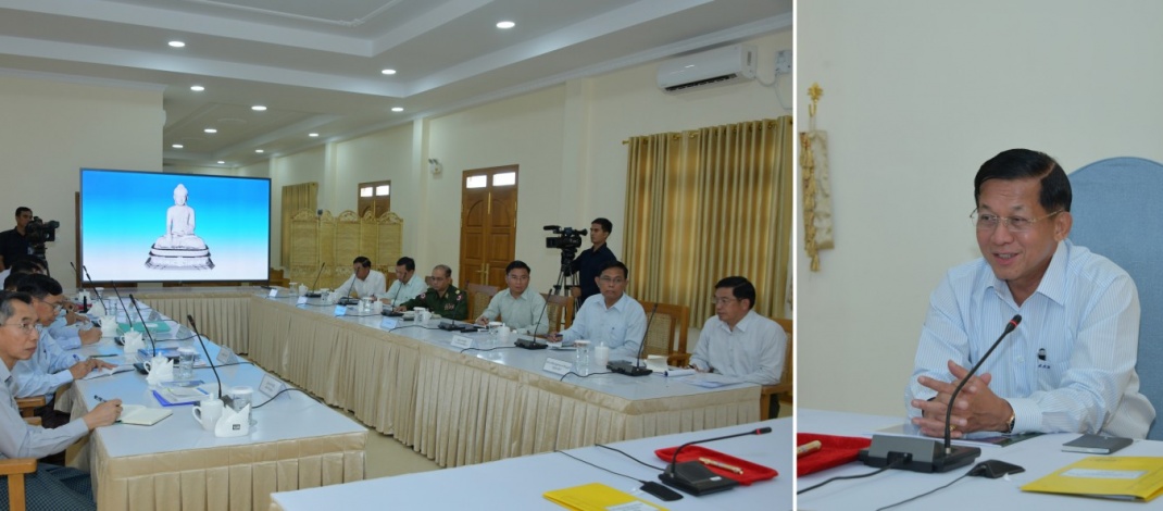 ကမ္ဘာပေါ်ရှိထိုင်တော်မှု ကျောက်ဆစ်ဗုဒ္ဓရုပ်ပွားတော်များ အနက် ဉာဏ်တော်အမြင့်ဆုံးဖြစ်သော မာရဝိဇယ ဗုဒ္ဓရုပ်ပွားတော်မြတ်ကြီး နှင့်ပတ်သက်သည့် လုပ်ငန်းညှိနှိိုင်းအစည်းအဝေးကျင်းပ၊ နိုင်ငံတော်စီမံအုပ်ချုပ်ရေးကောင်စီဥက္ကဋ္ဌ နိုင်ငံတော်ဝန်ကြီးချုပ် ဗိုလ်ချုပ်မှူးကြီးမင်းအောင်လှိုင် အနယ်နယ်အရပ်ရပ်မှ ဘုရားဖူးလာပြည်သူများကို ရင်းရင်းနှီးနှီးနှုတ်ဆက်