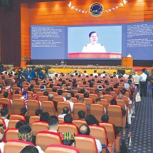 Eighth anniversary of Nationwide Ceasefire Agreement (NCA) held; Chairman of State Administration Council Prime Minister Chairman of National Solidarity and Peacemaking Negotiation Central Committee Senior General Min Aung Hlaing delivers address