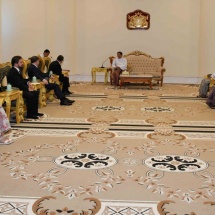 Delegation of Fund RC-Investment of the Russian Federation calls on Chairman of State Administration Council Prime Minister Senior General Min Aung Hlaing