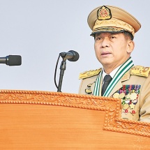 Speech Delivered by Commander-in-Chief of Defence Services Senior General Maha Thray Sithu Min Aung Hlaing at the Parade of the 77th Armed Forces Day on 27th March 2022