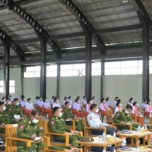 Chairman of State Administration Council Prime Minister Senior General Min Aung Hlaing meets officers, other ranks and their families from Mongkhat and Mongyaung stations of Triangle Region Command