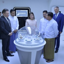 Opening ceremony of first ever Nuclear Technology Information Centre of Myanmar held; Chairman of State Administration Council Prime Minister Senior General Min Aung Hlaing formally opens the centre