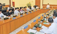 Chairman of State Administration Council Prime Minister Senior General Min Aung Hlaing addresses SAC meeting 6/2023