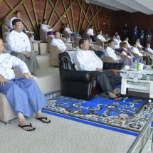 (၂၀၂၂-၂၀၂၃) ပညာသင်နှစ်၊ အခြေခံပညာကျောင်းသား အားကစားပွဲတော် ဘောလုံးပြိုင်ပွဲ(အမျိုးသား) ဗိုလ်လုပွဲနှင့် ဆုချီးမြှင့်ခြင်း အခမ်းအနားကျင်းပ နိုင်ငံတော်စီမံအုပ်ချုပ်ရေးကောင်စီဥက္ကဋ္ဌ နိုင်ငံတော်ဝန်ကြီးချုပ် ဗိုလ်ချုပ်မှူးကြီး မင်းအောင်လှိုင် တက်ရောက်ကြည့်ရှုအားပေးချီးမြှင့်