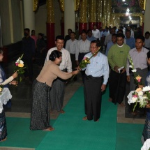 Chairman of State Administration Council Prime Minister Senior General Min Aung Hlaing pays homage visit to Shwe Muhtaw Maha Pagoda in Pathein