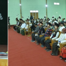 Chairman of State Administration Council Prime Minister Senior General Min Aung Hlaing takes part in special meeting on development of Naga Self Administered Zone