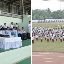 Chairman of State Administration Council Prime Minister Senior General Min Aung Hlaing visits summer basic sports course in Sittwe