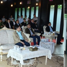နိုင်ငံတော်စီမံအုပ်ချုပ်ရေးကောင်စီဥက္ကဋ္ဌ နိုင်ငံတော်ဝန်ကြီးချုပ် ဗိုလ်ချုပ်မှူးကြီး မင်းအောင်လှိုင် ပြင်ဦးလွင်မြို့ အမျိုးသားကန်တော်ကြီးဥယျာဉ်သို့ သွားရောက်ကြည့်ရှုစစ်ဆေး
