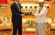Chairman of State Administration Council Prime Minister Senior General Thadoe Maha Thray Sithu Thadoe Thiri Thudhamma Min Aung Hlaing conferred honorary title for performance on H.E.Mr. Nikolai PATRUSHEV, Secretary of the Security Council of the Russian Federation
