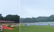 Chairman of State Administration Council Commander-in-Chief of Defence Services Senior General Thadoe Maha Thray Sithu Thadoe Thiri Thudhamma Min Aung Hlaing addresses Passing-out Parade of the 65th Intake of Defense Services Academy