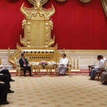 Chairman of State Administration Council Prime Minister Senior General Min Aung Hlaing receives Secretary of CPC Yunnan Provincial Committee of People’s Republic of China H. E. Mr. Wang Ning