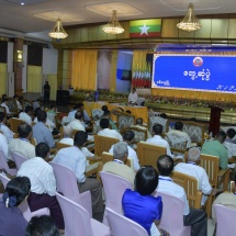 Chairman of State Administration Council Prime Minister Senior General Min Aung Hlaing meets MSME entrepreneurs in Rakhine State and discusses regional and economic development