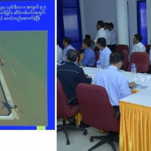 Chairman of State Administration Council Prime Minister Senior General Min Aung Hlaing inspects implementation of Kaladan Multi Modal Transit Transport Project