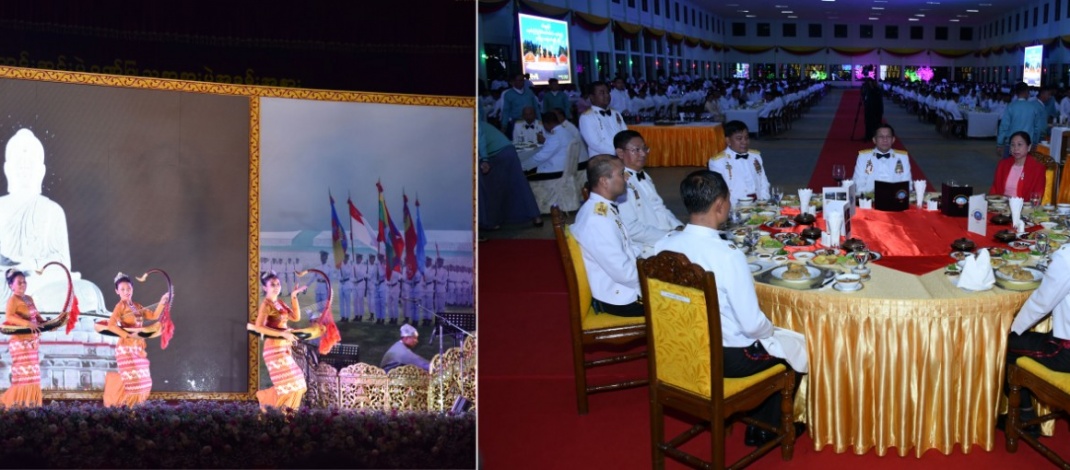 စစ်တက္ကသိုလ် ဗိုလ်လောင်းသင်တန်းအမှတ်စဉ်(၆၅) သင်တန်းဆင်း ဂုဏ်ပြုညစာစားပွဲ အခမ်းအနားကျင်းပ