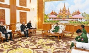 Chairman of State Administration Council Commander-in-Chief of Defence Services Senior General Min Aung Hlaing receives delegation led by Chairman of Advisory Board of Royal Thai Army